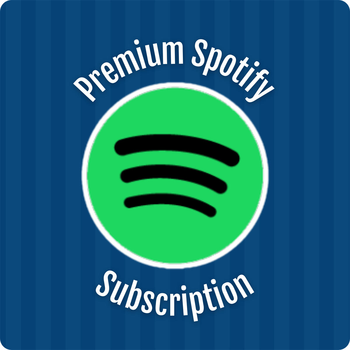 the spotify logo with a white trim on a blue lined background 